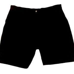 FootJoy Mens Black Performance Stretch Chino Golf Shorts Size 38W